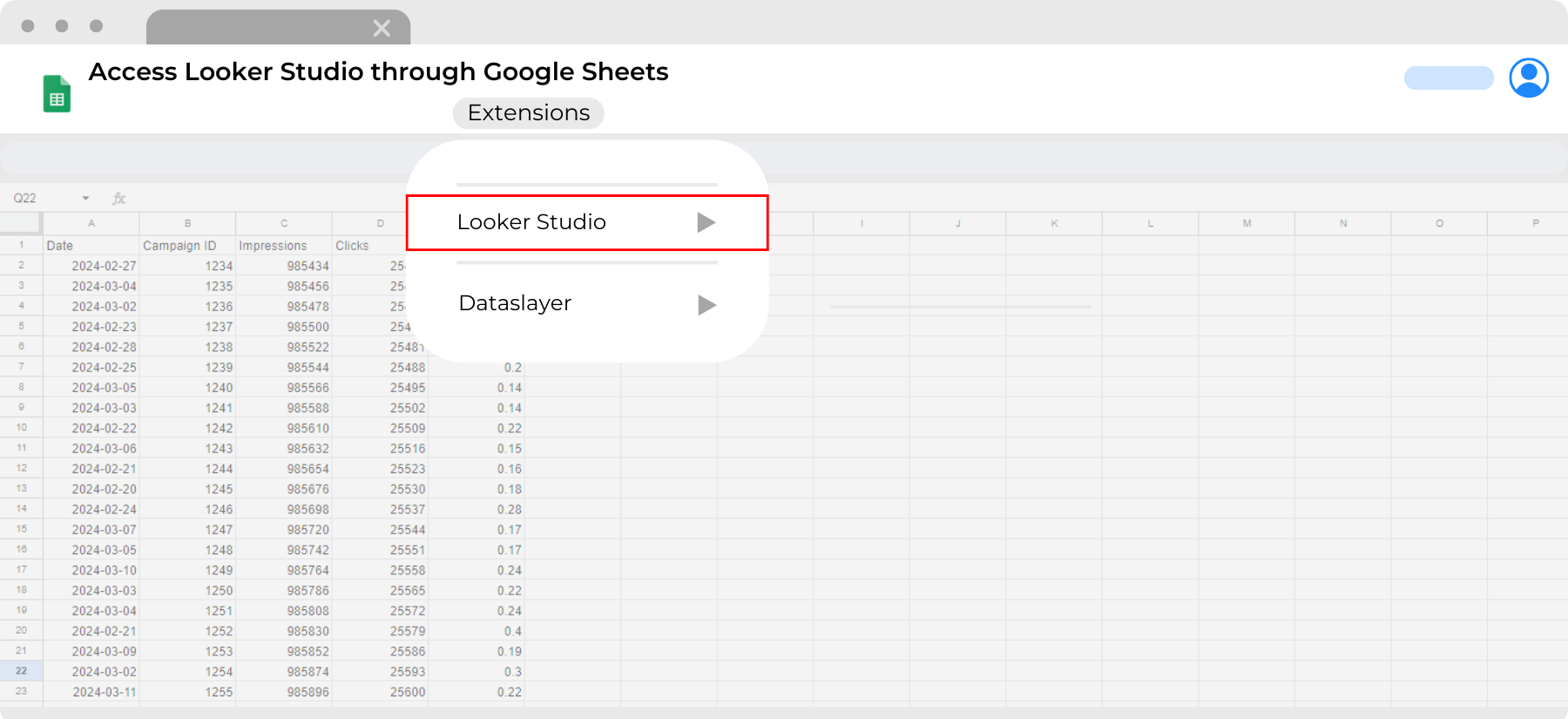 Connect Google Sheets and Microsoft Excel to Looker Studio