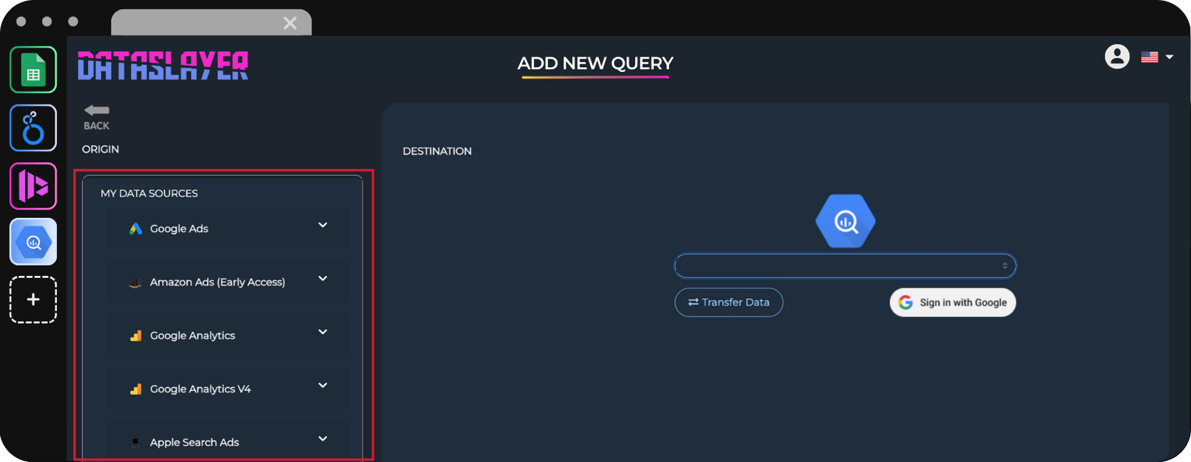 Empezando con Dataslayer para BigQuery