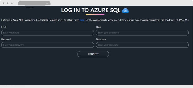 Azure SQL - Login Fields-1