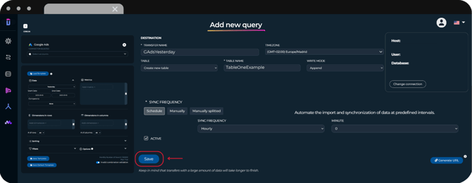 Azure SQL - Save details