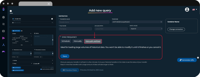 GCS - Manually Splitted Sync