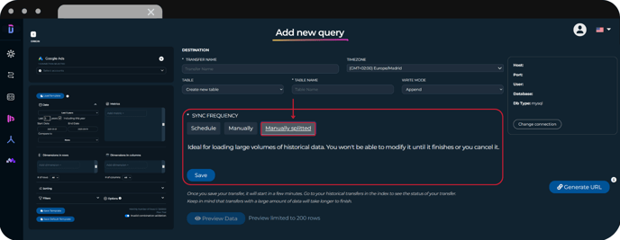 GCS - Manually Splitted Sync