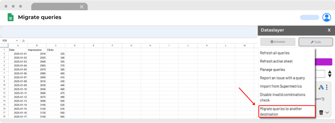 Migrate queries from GS (1)