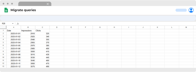 Migrate queries from GS