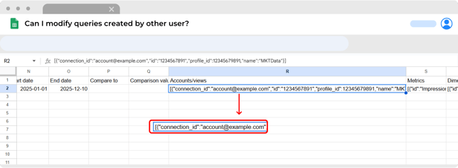 Modify queries created by another user (7)
