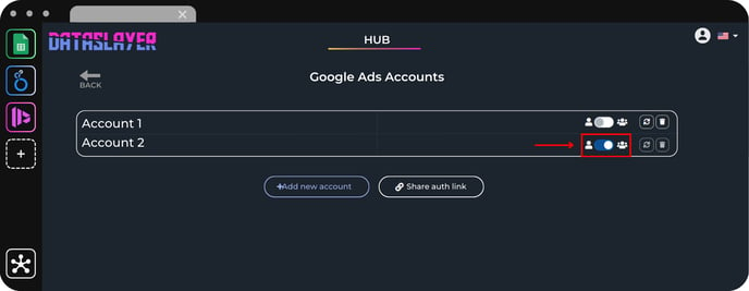 New UI - Refresh Hub authorization