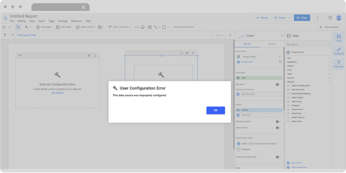 Understanding Looker Studio: Troubleshooting Common Errors